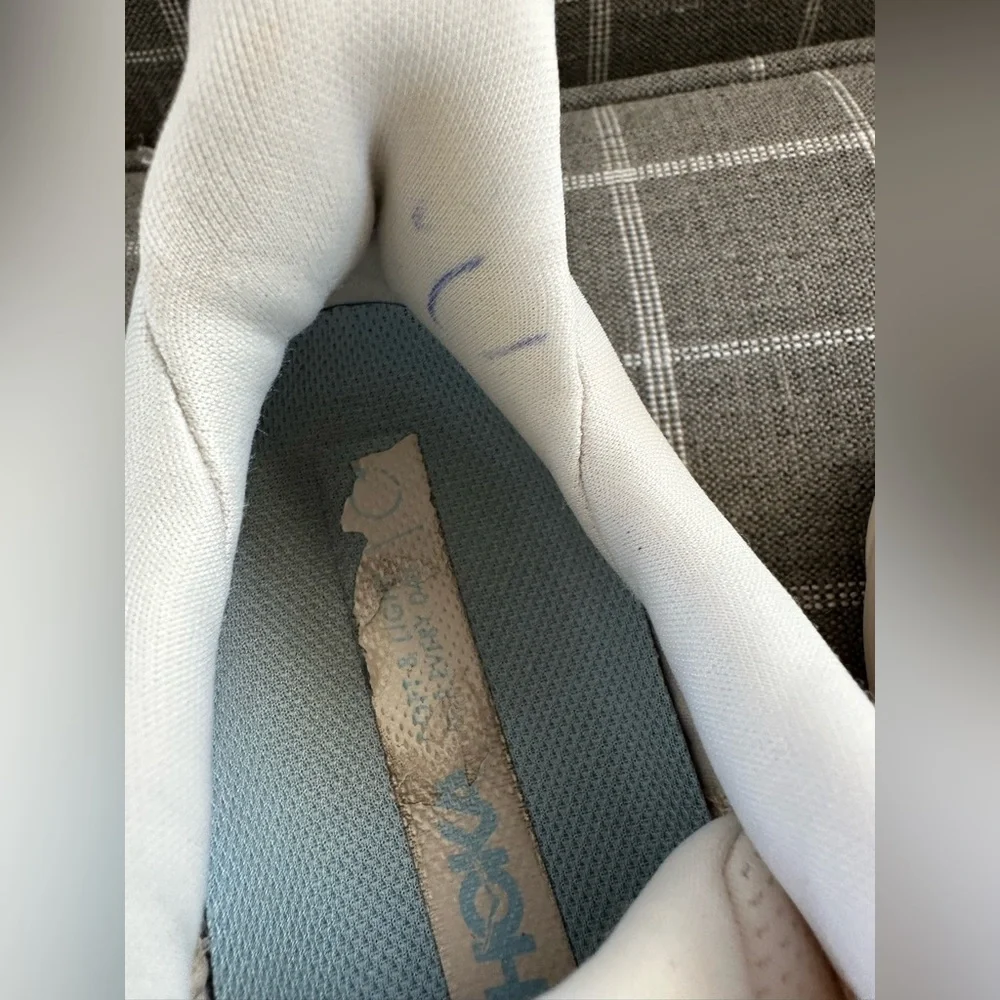 Hoka Cream/Beige Clifton 8 Running Shoes Mens Size 8D - Picture 6 of 12